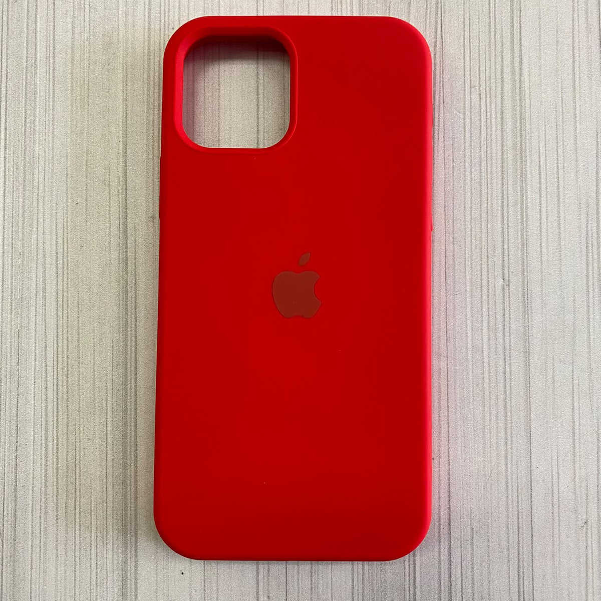 IPHONE 12 - SILICON CASE ROJO