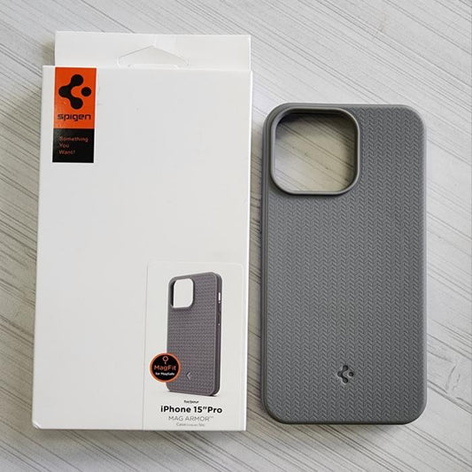 IPHONE 15 PRO - SPIGEN CASE MAGSAFE GRIS