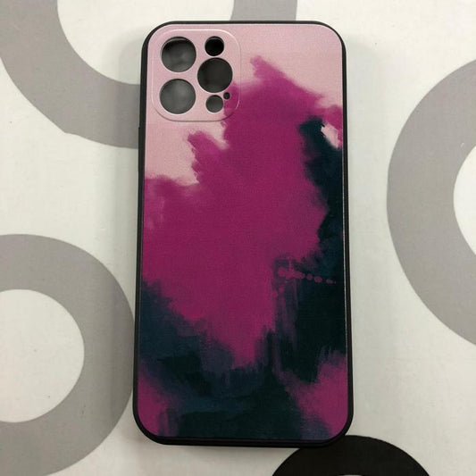 IPHONE 12 PRO - CANVAS PAINTING FUCSIA & NEGRO