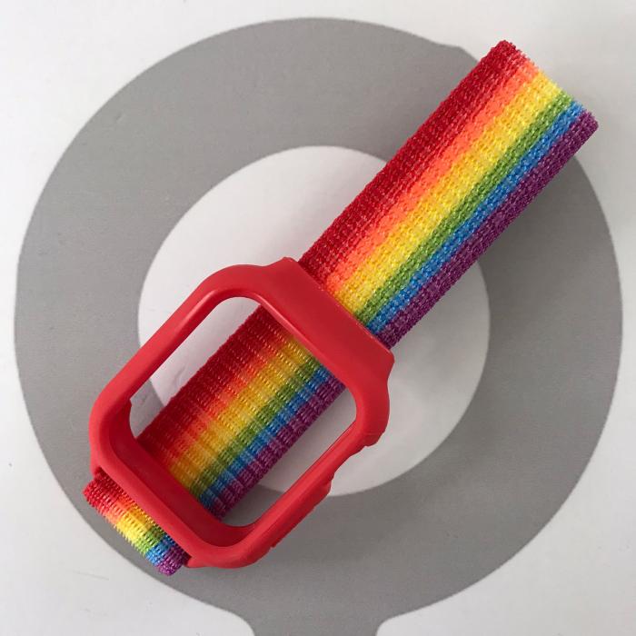 SET NYLON BAND AJUSTABLE 38/40/41 - ROJO MULTICOLOR