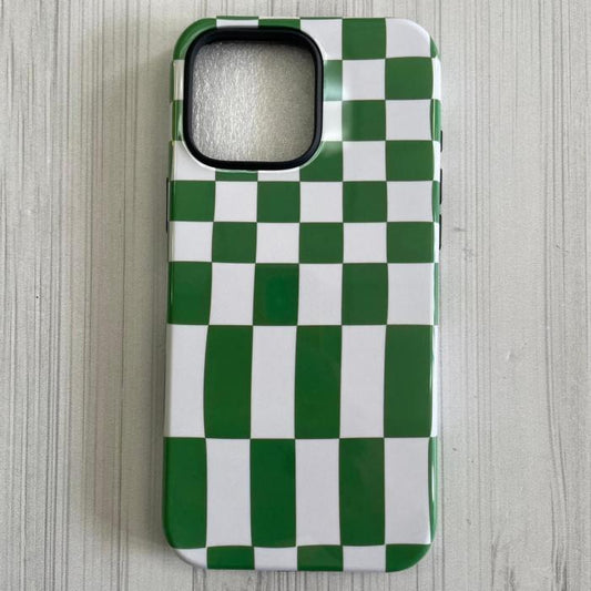 IPHONE 16 PRO MAX - GREEN CHECKERED CASE