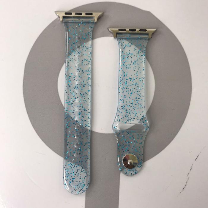 GLITTER BANDS 42/44/45 - ESCARCHADO AZUL CIELO