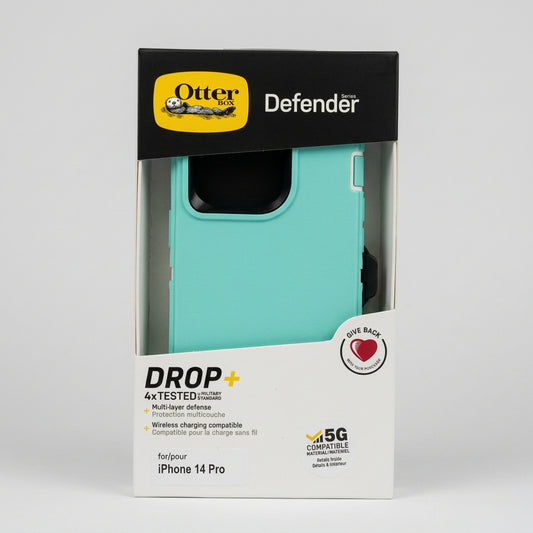 IPHONE 14 PRO - OTTER DEFENDER VERDE MENTA