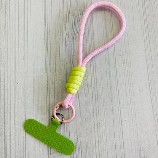 LLAVERO MUÑEQUERA ROSA/VERDE
