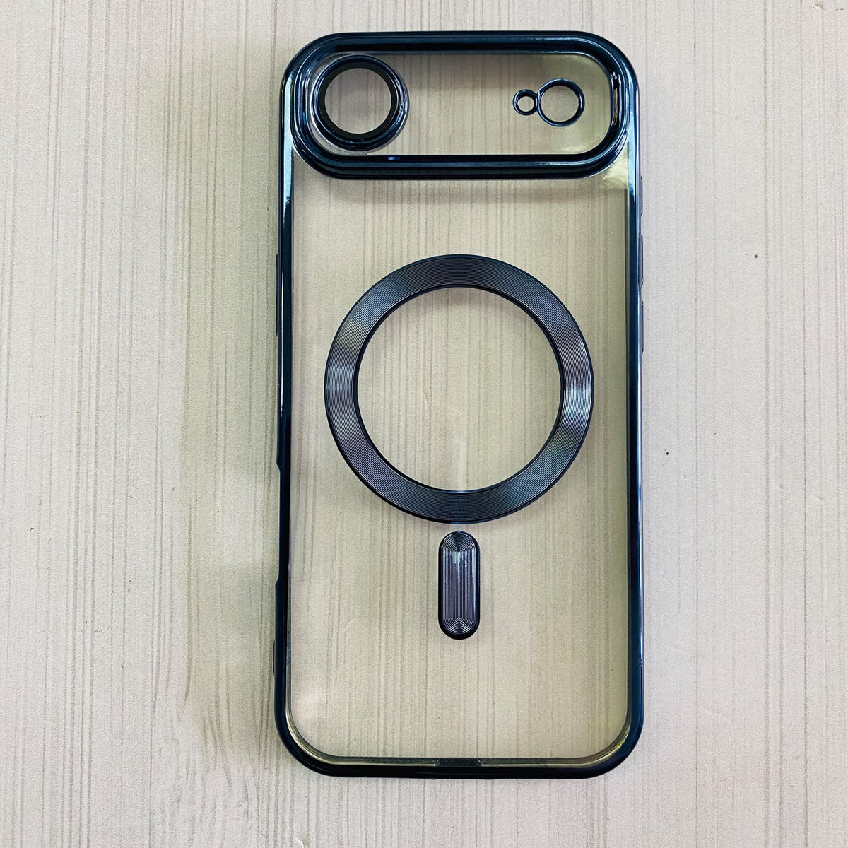 IPHONE 17 AIR - CLEAR CASE BLUE EDGES