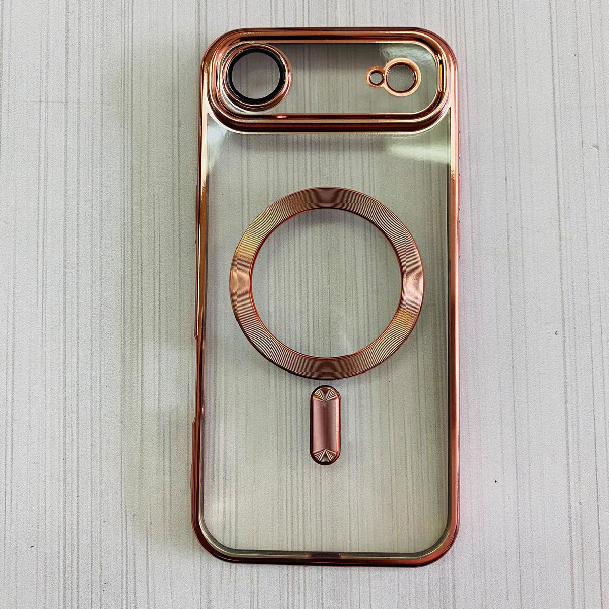 IPHONE 17 AIR - CLEAR CASE PINK EDGES