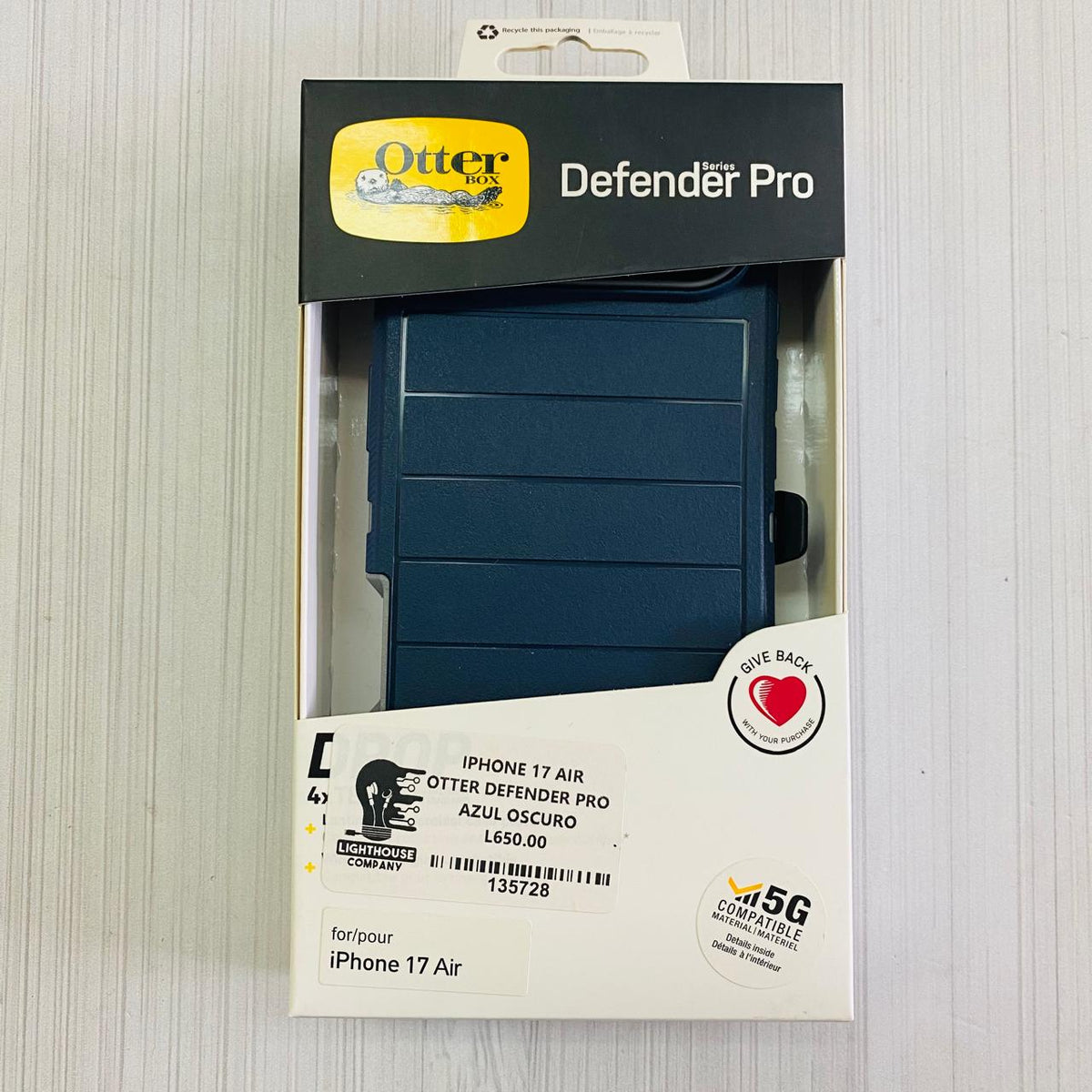 IPHONE 17 AIR - OTTER DEFENDER PRO AZUL OSCURO