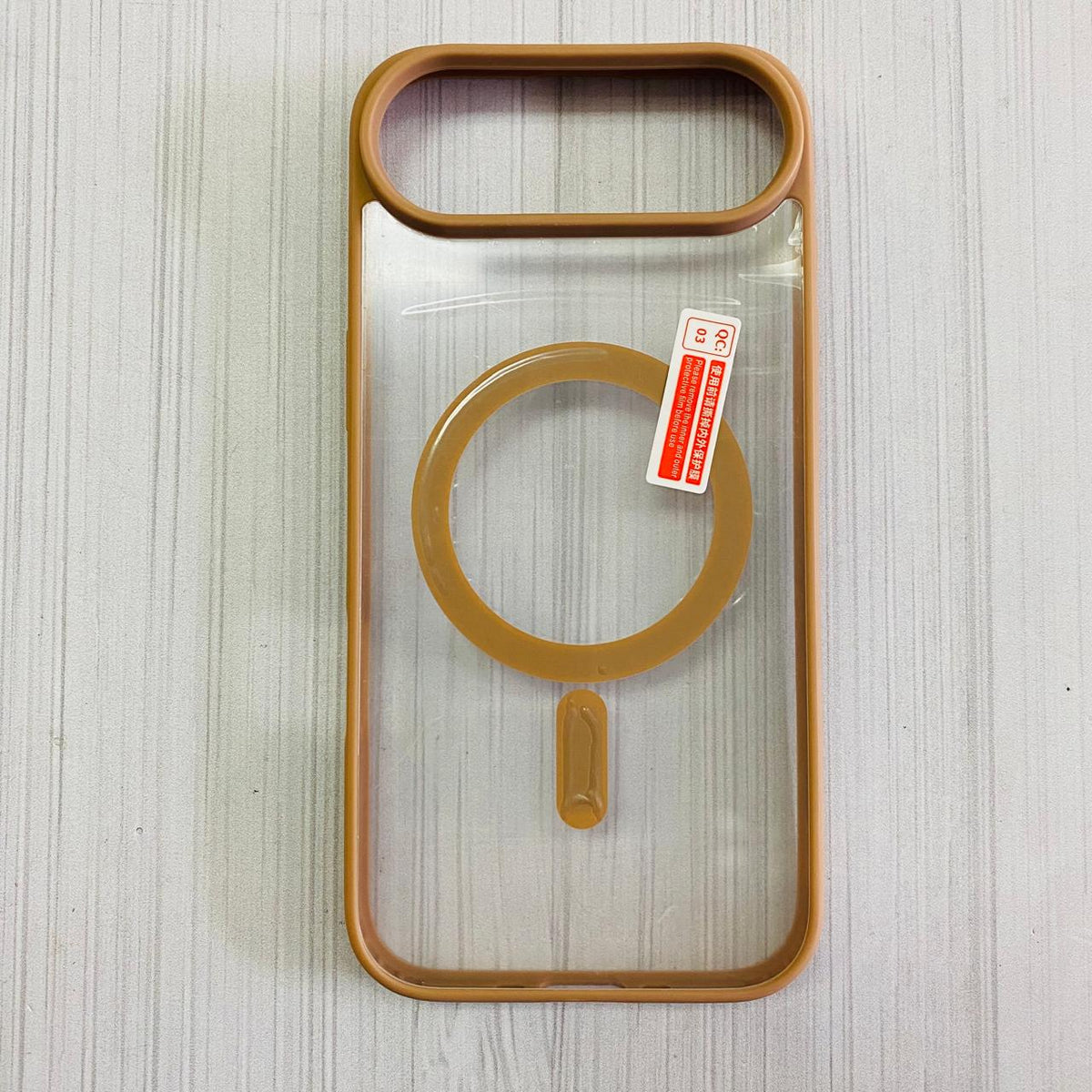 IPHONE 17 AIR - CLEAR CASE MAGSAFE DESERT TITANIUM