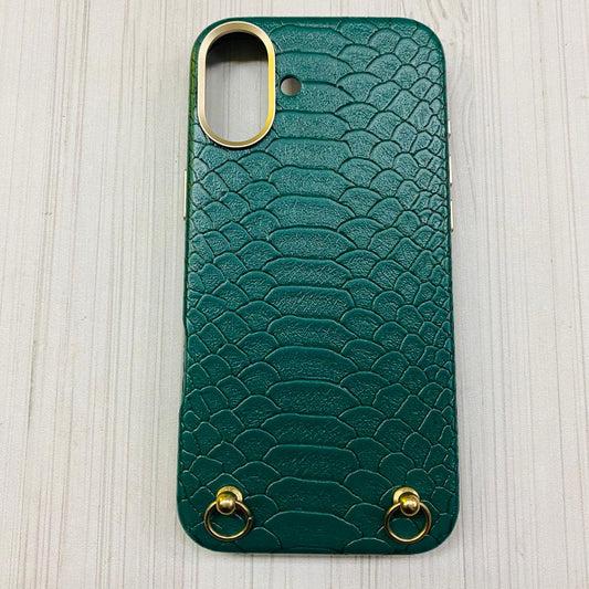 IPHONE 16 PLUS - GREEN CROC CASE