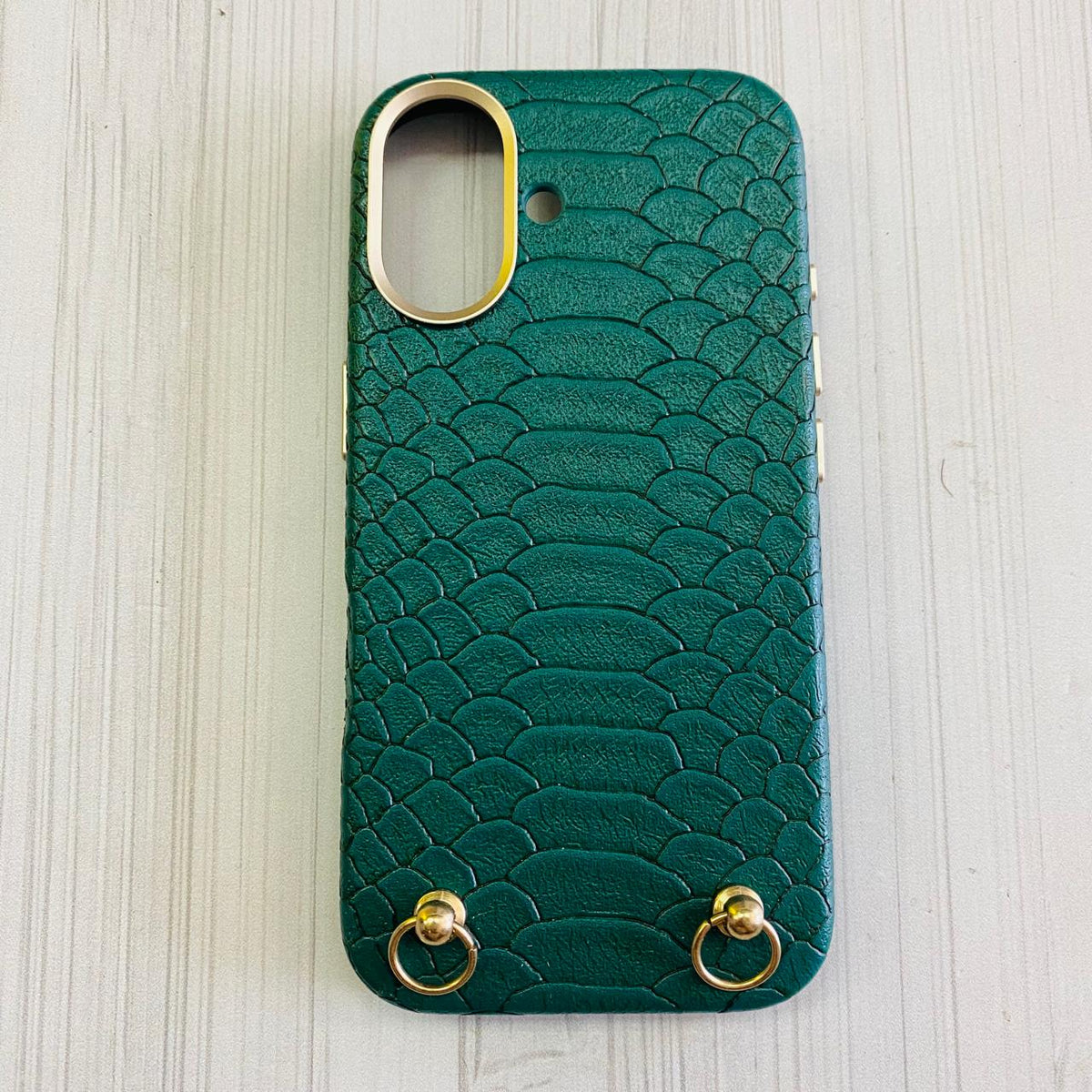 IPHONE 16 - GREEN CROC CASE