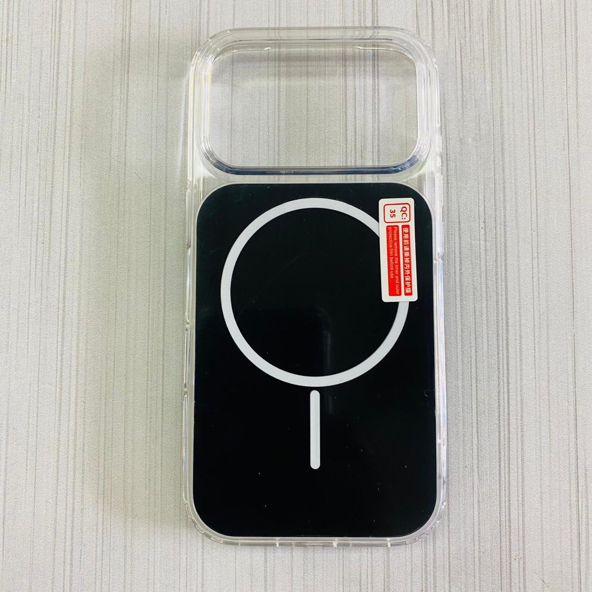 IPHONE 17 PRO - CLEAR CASE MAGSAFE BLACK