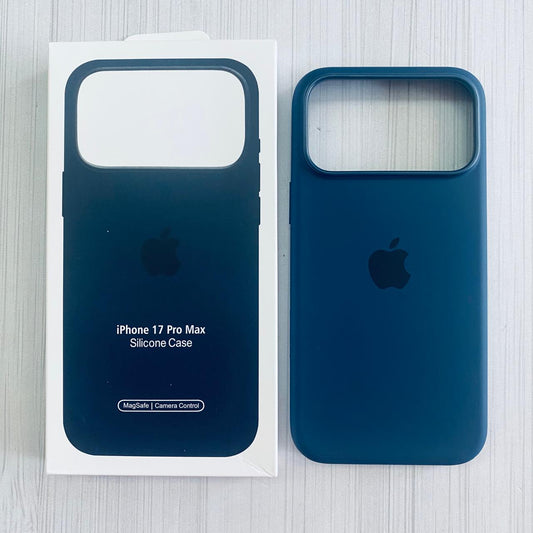 PHONE 17 PRO MAX - SILICON CASE MAGSAFE BLUE