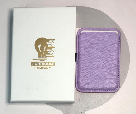 MAGSAFE WALLET LEATHER - MORADO LILA