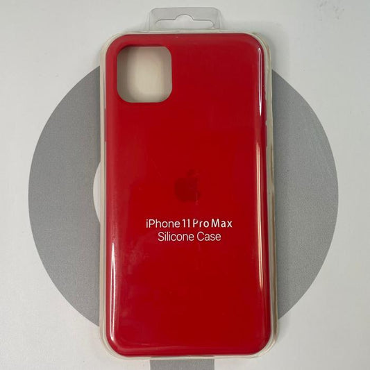 IPHONE 11 PRO MAX - SILICON CASE ROJO