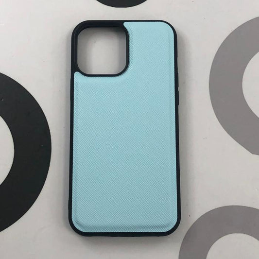 IPHONE 12 PRO MAX - COBERTOR DE CUERO BABY BLUE