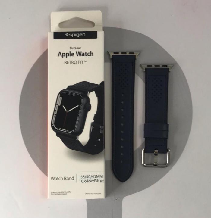 BANDA SPIGEN DE CUERO 38/40/41 - AZUL