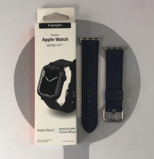 BANDA SPIGEN DE CUERO 38/40/41 - AZUL
