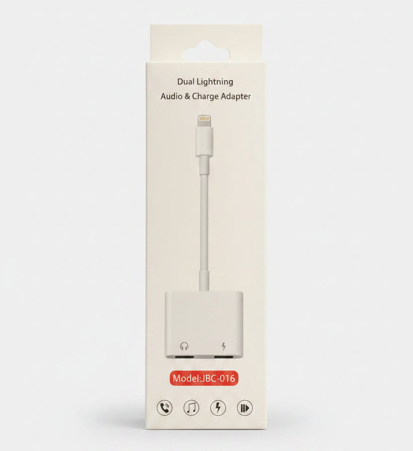 DUAL LIGHTNING AUDIO & CHARGE ADAPTER
