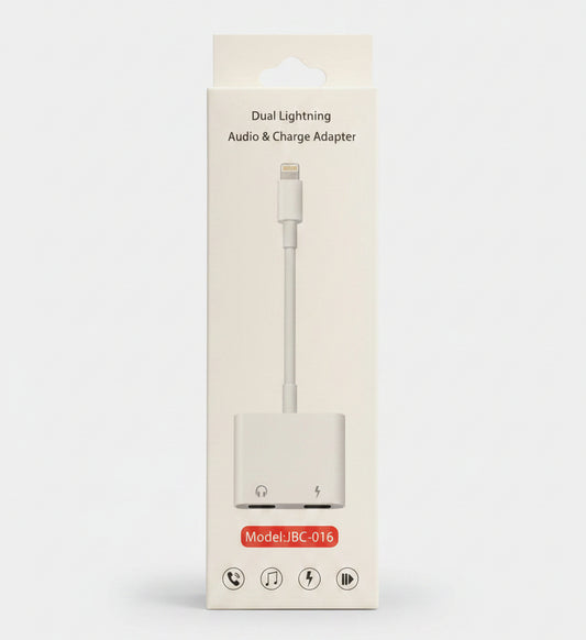 DUAL LIGHTNING AUDIO & CHARGE ADAPTER
