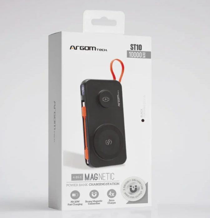 ARGOM TECH - POWER BANK 10,000 mAh