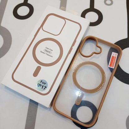 IPHONE 17 - CLEAR CASE MAGSAFE DESERT TITANIUM