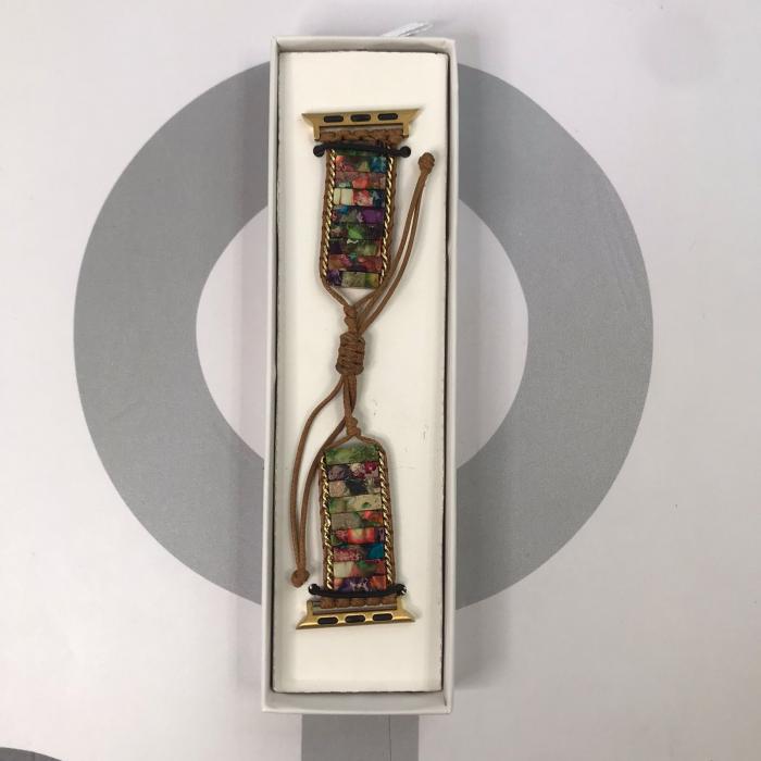HANDMADE IWATCH BAND 38/40/41 - MARMOL CAFE MULTICOLOR