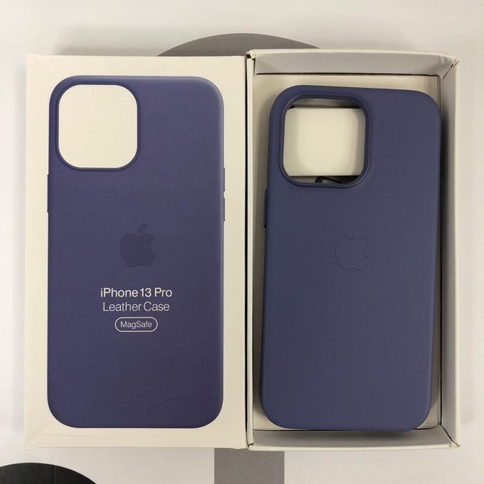 IPHONE 13 PRO - COBERTOR DE CUERO MAGSAFE MORADO LILA