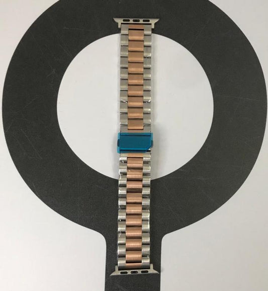 BANDA METALICA AJUSTABLE 42/44/45 - PLATEADO/BRONCE