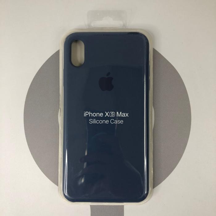 IPHONE XS MAX - SILICON CASE AZUL OSCURO
