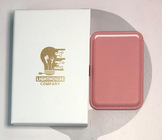 MAGSAFE WALLET LEATHER - ROSADO