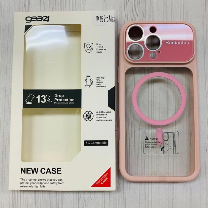 IPHONE 16 PRO MAX - GEAR4 CASE CLEAR ORILLA PINK