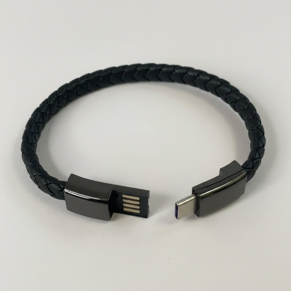ADAPTER PULSERA PORTÁTIL DE CUERO - TIPO C