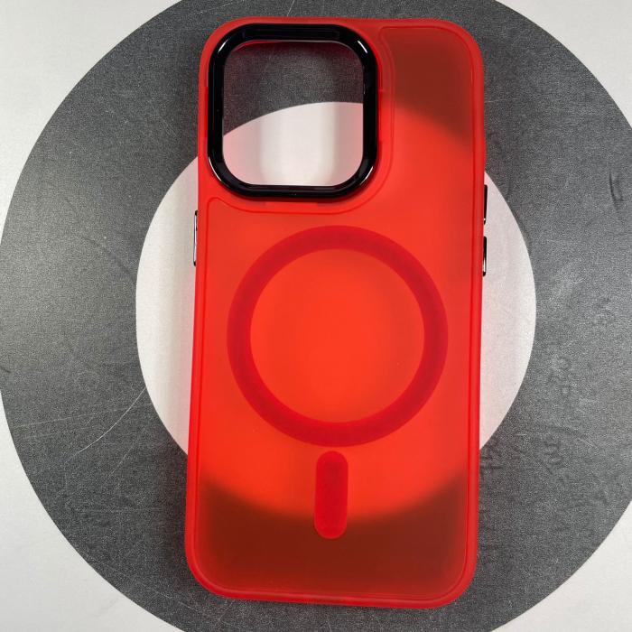 IPHONE 15 PRO - COBERTOR MAGSAFE MATE ROJO