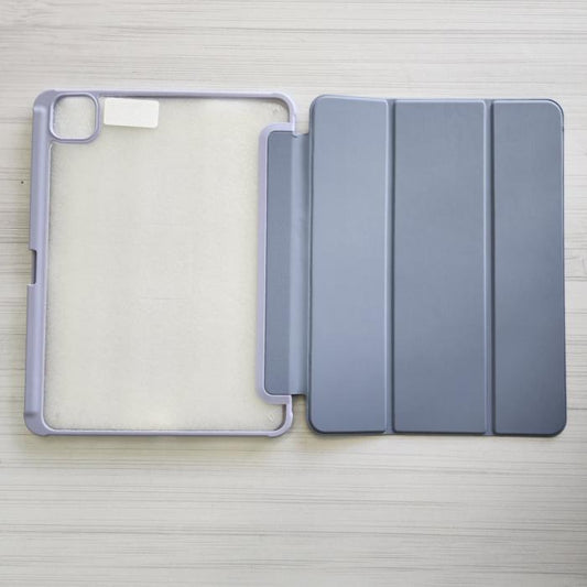 IPAD PRO 11/ AIR 4/5 TH 10.9 - COBERTOR TIPO AGENDA MORADO LILA / AZUL GRISÁCEO