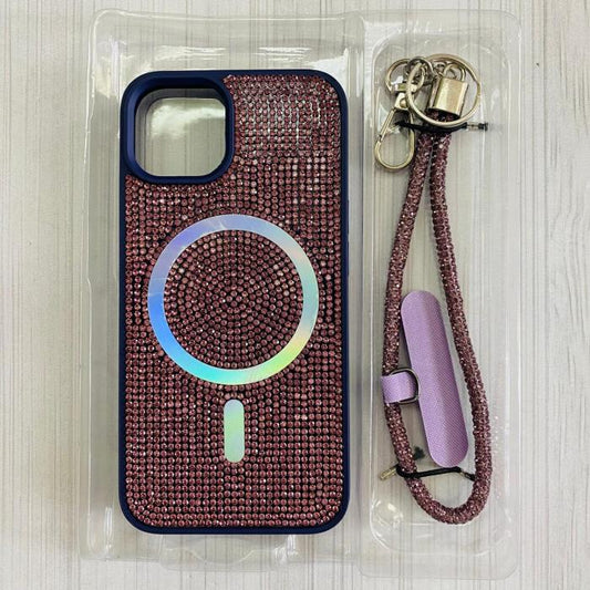 IPHONE 13 - CASE & STRAP GLITTER PURPLE