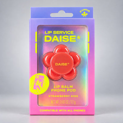 Daise Lip Balm Phone Pod Strawberry Kiss
