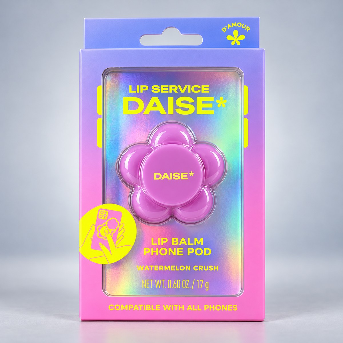 Daise Lip Balm Phone Pod Watermelon Crush