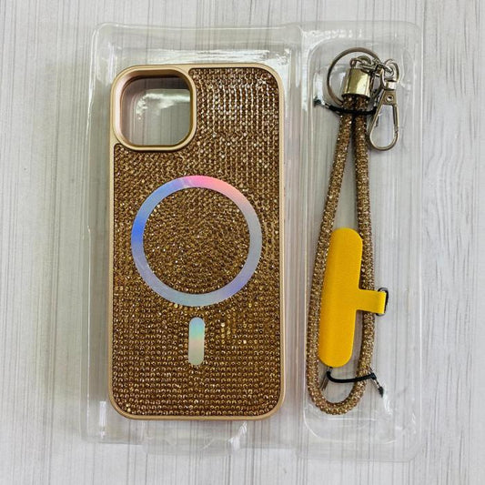 IPHONE 13 - CASE & STRAP GLITTER GOLD