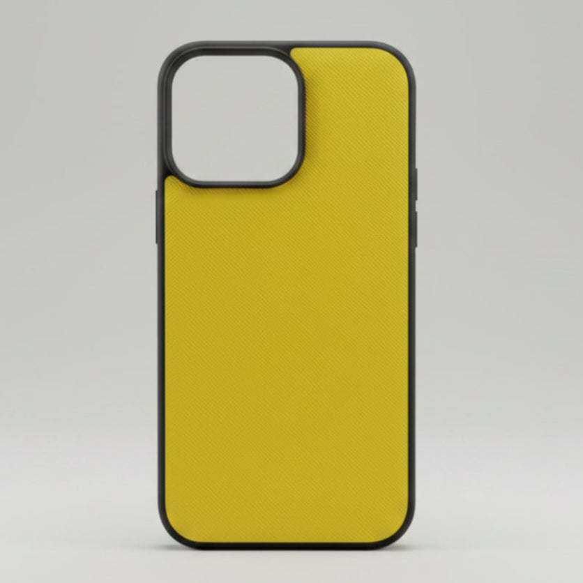 IPHONE 13 - COBERTOR DE CUERO AMARILLO