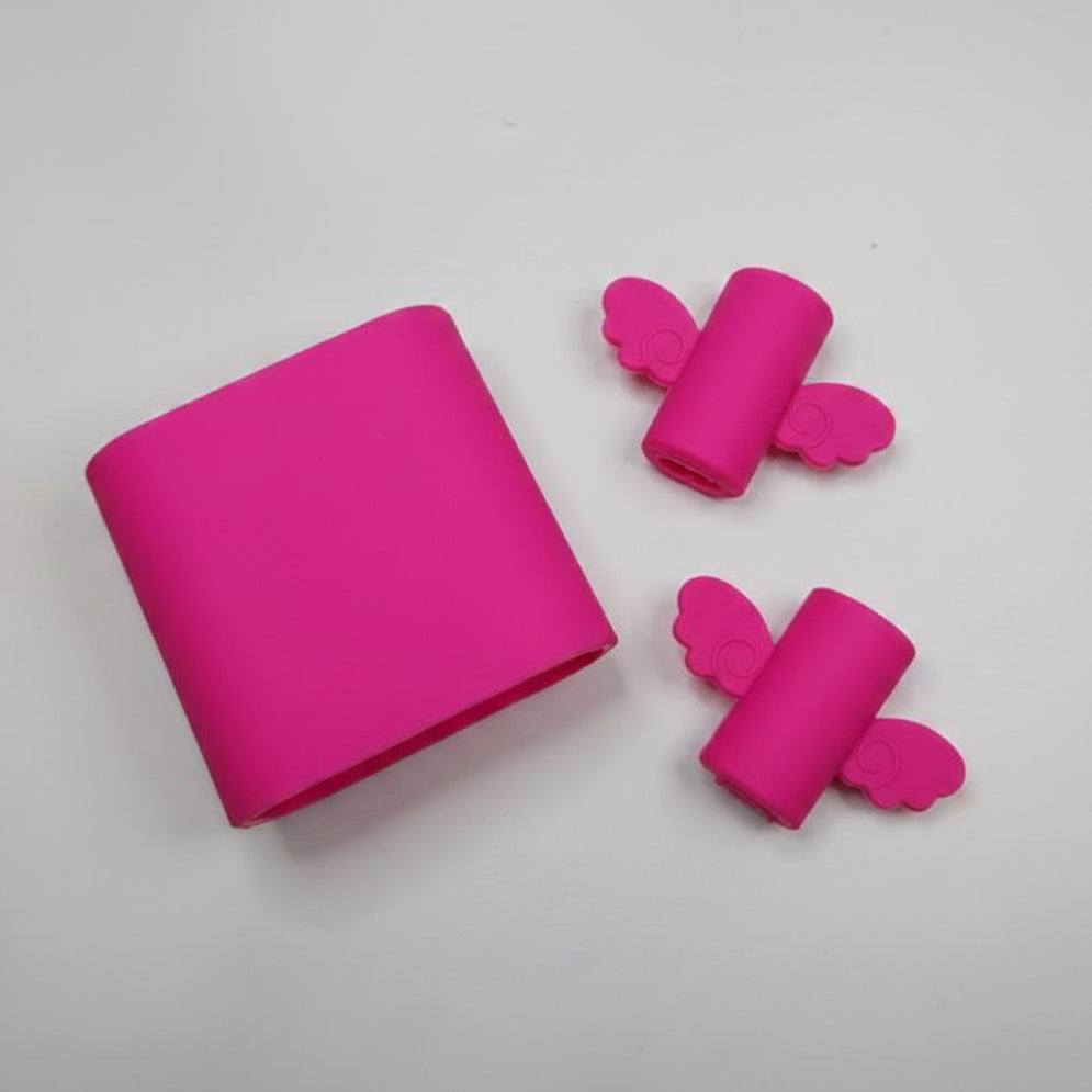 PROTECTOR DE CABLE/CUBO - ROSADO