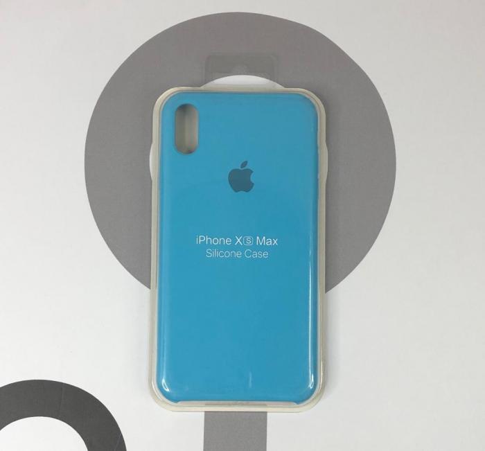 IPHONE XS MAX - SILICON CASE AZUL CIELO