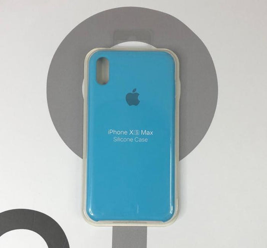 IPHONE XS MAX - SILICON CASE AZUL CIELO