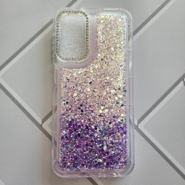 SAMSUNG GALAXY A14 - GLITTER CASE ROSA/MORADO