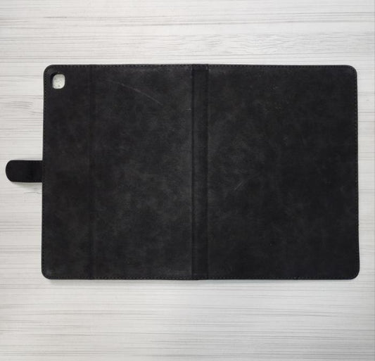 IPAD 9.7 AIR1/AIR2/PRO/2017-2018 - COBERTOR TIPO AGENDA GAMUSA NEGRO