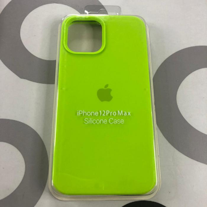IPHONE 12 PRO MAX - SILICON CASE VERDE LIMA NEON