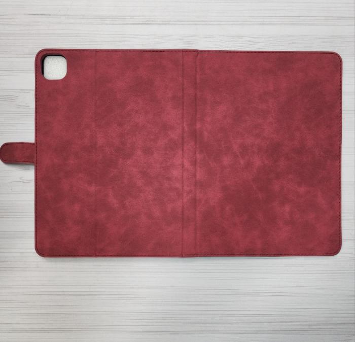 IPAD PRO 11/ AIR 4/5 TH 10.9 - CASE TIPO AGENDA GAMUZA ROJA