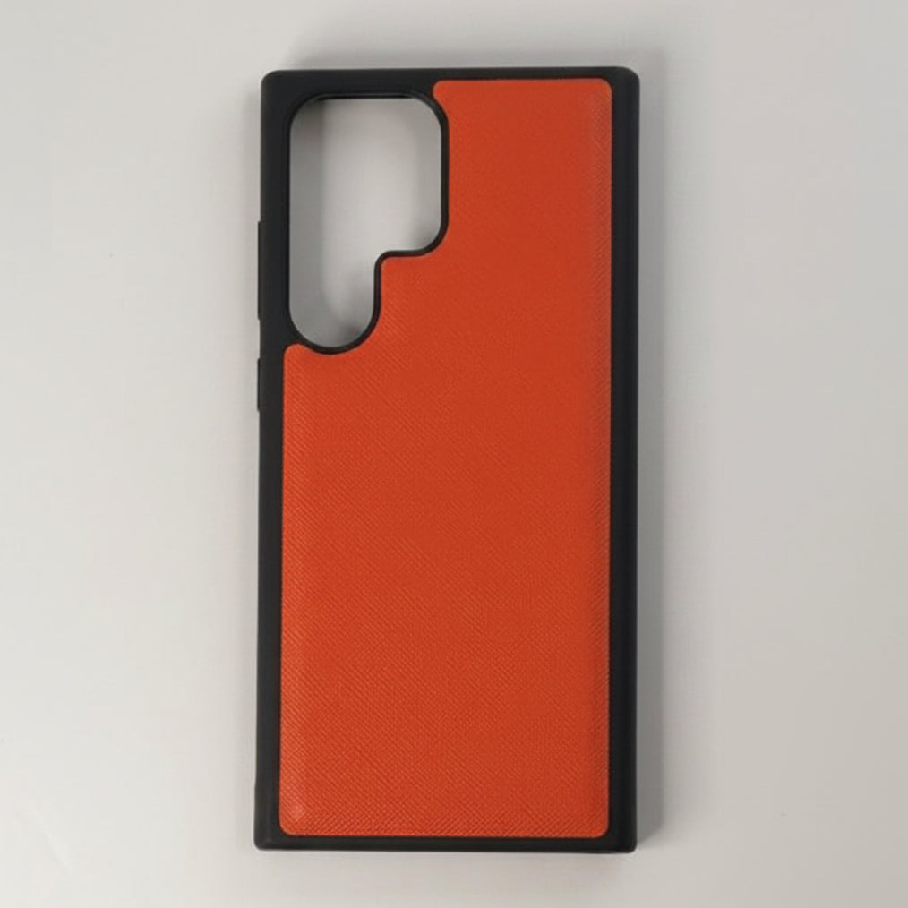 SAMSUNG GALAXY S23 ULTRA - COBERTOR DE CUERO NARANJA