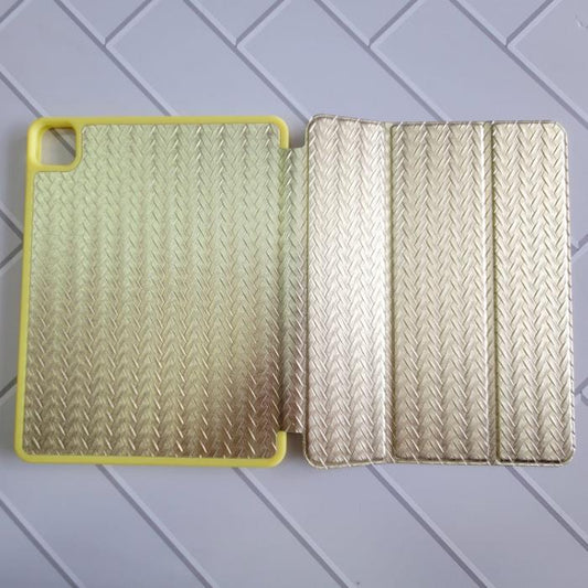 IPAD PRO 11/ AIR 4/5 - CASE TIPO AGENDA TORNASOL DORADO