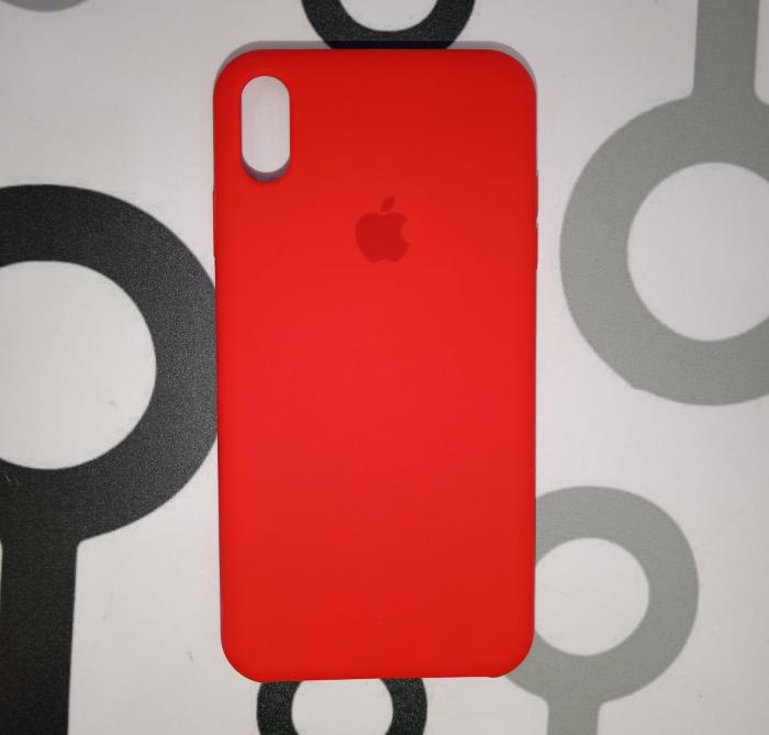 IPHONE XS MAX - SILICON CASE ROJO