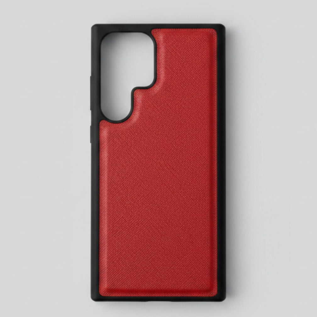 SAMSUNG GALAXY S23 ULTRA - COBERTOR DE CUERO ROJO